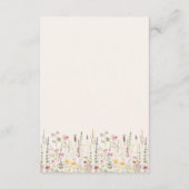 Boho Rustic Wedding with Wildflowers Informatiekaartje (Achterkant)