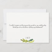 Boho Rustic Wil je mijn bruidsmeisje zijn Kaart (Achterkant)