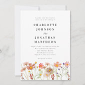 Boho Rustic Wildflower Bloemen Kaart (Voorkant)