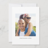 Boho Rustic Wildflower Sla de datum op met Foto Save The Date (Achterkant)