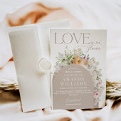 Boho Rustic Wildflower Spring Vrijgezellenfeest Kaart