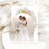 Boho Rustic Wildflower Spring Vrijgezellenfeest Kaart