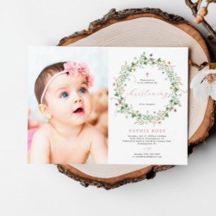 Boho Rustic Wildflowers Fotodoop Kaart
