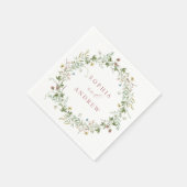 Boho Rustic Wildflowers Trouwservetten Servet (Hoek)