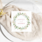 Boho Rustic Wildflowers Trouwservetten Servet