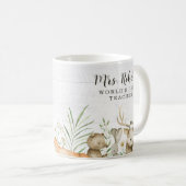 Boho Rustic Wildlife Teacher Appreciation Koffiemok (Voorkant rechts)