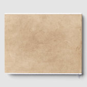 Boho rustiek Bloemen Bruiloft Gastenboek (Achterkant)