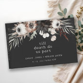 Boho rustiek Gotisch Roest Zwart Botanisch Bruilof Gastenboek