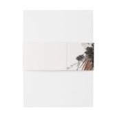 Boho rustiek Gotisch Roest Zwart Botanisch Bruilof Uitnodigingen Wikkel (Achterkant Voorbeeld)