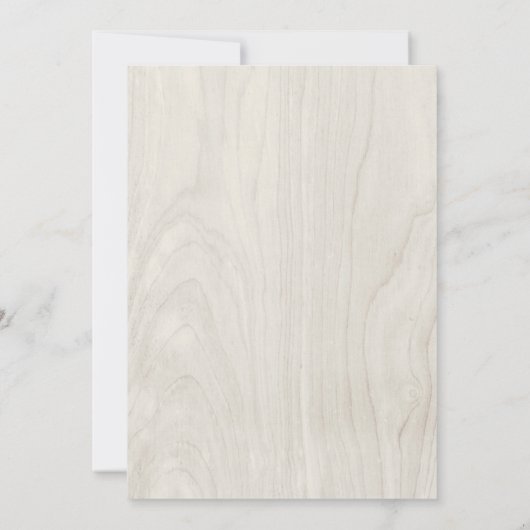 Boho Rustiek Hout Antlers Mountain Wedding Kaart (Achterkant)