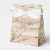 Boho rustiek Pampas Grass Bruiloft Favor Box Bedankdoosjes (Voorkant Zijde)