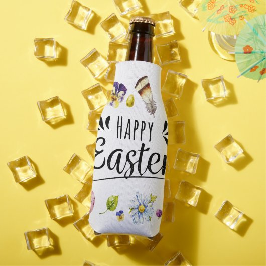 Boho rustieke aquarel kleurrijke Happy Easter Flesjeskoeler (Insitu Zomer)