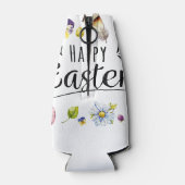 Boho rustieke aquarel kleurrijke Happy Easter Flesjeskoeler (Achterkant)