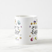 Boho rustieke aquarel kleurrijke Happy Easter Koffiemok (Center)