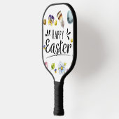 Boho rustieke aquarel kleurrijke Happy Easter Pickleball Paddle (Links)