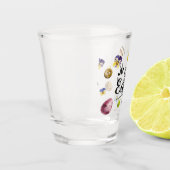 Boho rustieke aquarel kleurrijke Happy Easter Shot Glas (Links)