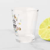 Boho rustieke aquarel kleurrijke Happy Easter Shot Glas (Rechts)