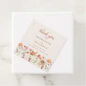 Boho Rustieke Bloemen Fall Wedding Dank u Bedankjes Labels (In situ)