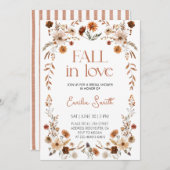 Boho Rustieke Bloemen Herfst Vrijgezellenfeest Kaart (Voorkant / Achterkant)