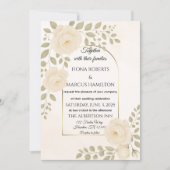 Boho Rustieke Bloemen & Minimalistische Elegante H Save The Date (Voorkant)