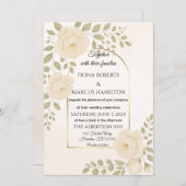 Boho Rustieke Bloemen & Minimalistische Elegante H Save The Date (Voorkant / Achterkant)