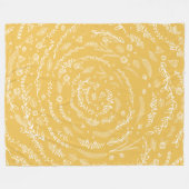 Boho Rustieke Bloemenkrans Folk Art Pattern Fleece (Voorkant (Horizontaal))