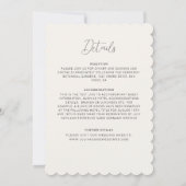 Boho Rustieke Bloemige Herfst Bruiloft Kaart (Achterkant)