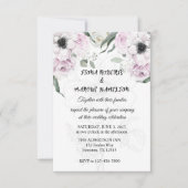 Boho Rustieke Elegante Bloemen Huwelijk RSVP Kaartje (Voorkant)