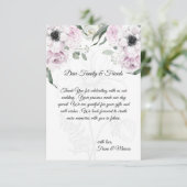 Boho Rustieke Elegante Bloemige Bedankkaart (Staand voorkant)