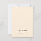 Boho rustieke Floral Maaltijd Keuze Bruiloft RSVP Kaartje (Achterkant)