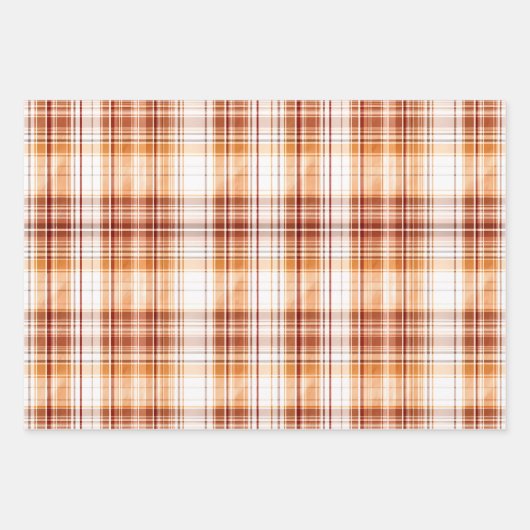 Boho rustieke geruite boerderij Lux Christmas Inpakpapier Vel (Voorkant)