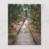 Boho Rustieke Groene Budget Trouw Flyer (Achterkant)