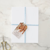 Boho Rustieke Herfst Bloemenkindercrèchesfeestje Cadeaulabel (Met Touw)