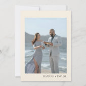 Boho rustieke Herfst Floral bruiloft foto Save The Date (Achterkant)