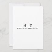 Boho rustieke Herfst Waterverf Floral Save The Date (Achterkant)