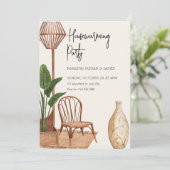 Boho rustieke interieur huis kaart (Staand voorkant)