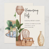 Boho rustieke interieur huis kaart (Voorkant / Achterkant)