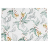 Boho rustieke Munt Waterverf Eucalyptus Floral Groot Cadeauzakje (Voorkant)