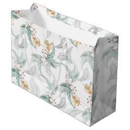 Boho rustieke Munt Waterverf Eucalyptus Floral Groot Cadeauzakje
