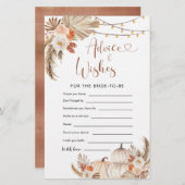 Boho rustieke pompoen Herfst in liefde Advies en w (Voorkant / Achterkant)