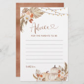 Boho rustieke pompoen Herfst in liefde Advies voor (Voorkant / Achterkant)