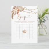 Boho rustieke pompoen Herfst in liefde Baby shower Kaart (Staand voorkant)