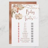 Boho rustieke pompoen Herfst in liefde Baby trekje (Voorkant / Achterkant)