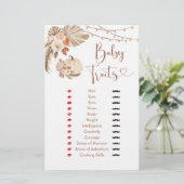 Boho rustieke pompoen Herfst in liefde Baby trekje (Staand voorkant)