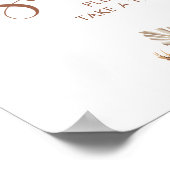 Boho rustieke pompoen Herfst in liefde baby's zijn Poster (Hoek)