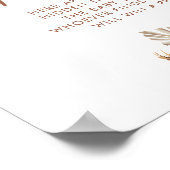 Boho rustieke pompoen Herfst in liefde fopspeen ja Poster (Hoek)