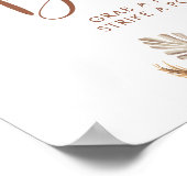 Boho rustieke pompoen Herfst in liefde Foto Booth  Poster (Hoek)