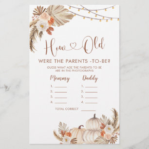 Boho rustieke pompoen Herfst in liefde Hoe oude ou