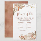 Boho rustieke pompoen Herfst in liefde Hoe oude ou (Voorkant / Achterkant)