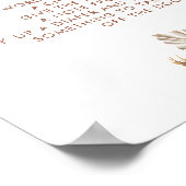 Boho rustieke pompoen Herfst in liefde Late Night  Poster (Hoek)